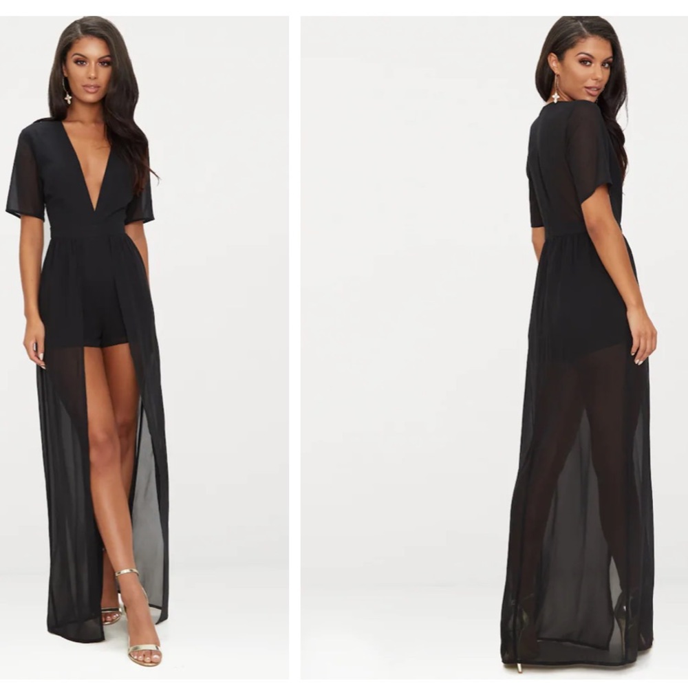 Black Maxi Romper